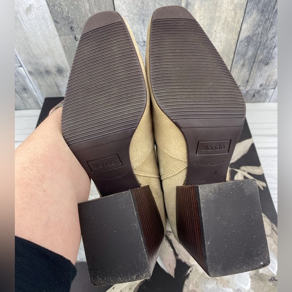 Blondo Salome Taupe Suede by Blondo Waterproof in Taupe Brown Size 7.5. - Picture 9 of 15
